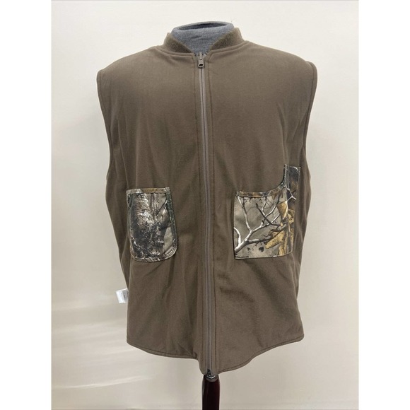 RedHead Other - Redhead Sleeveless Vest Reversible Mens Large Tall Fleeced Lined Outdoor Brown